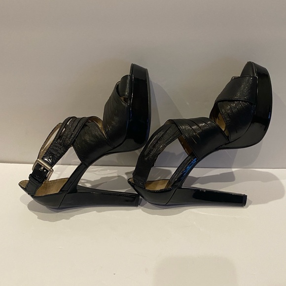 MICHAEL Michael Kors Strappy Ankle Strap Ultra High Heels Dress Sandals Sz 9 VGC - Picture 5 of 11
